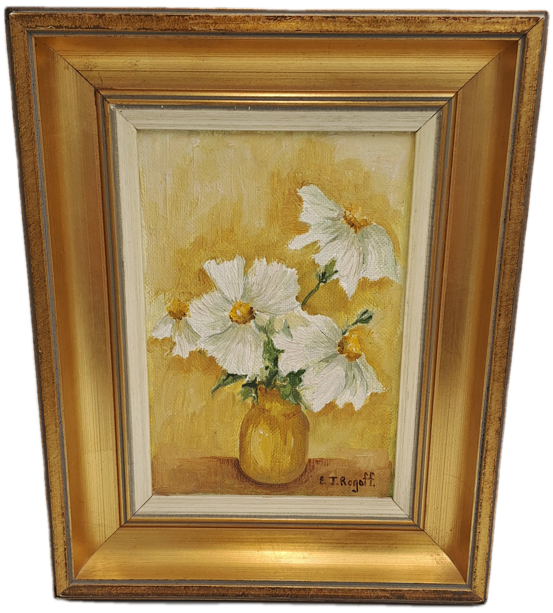 Vintage Original Framed Oil Painting by Artist Eileen J. ROGOFF is an artist born in 1942