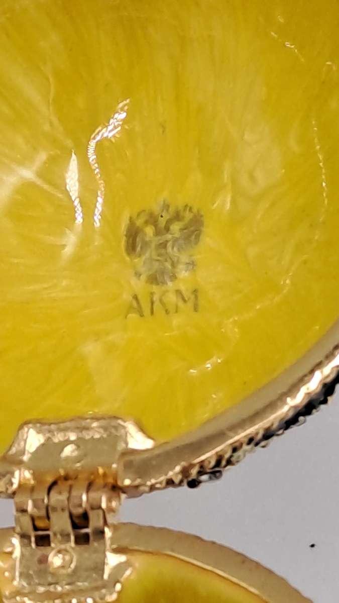 A.K.M Faberge Egg Openwork Green - Russian Easter Egg