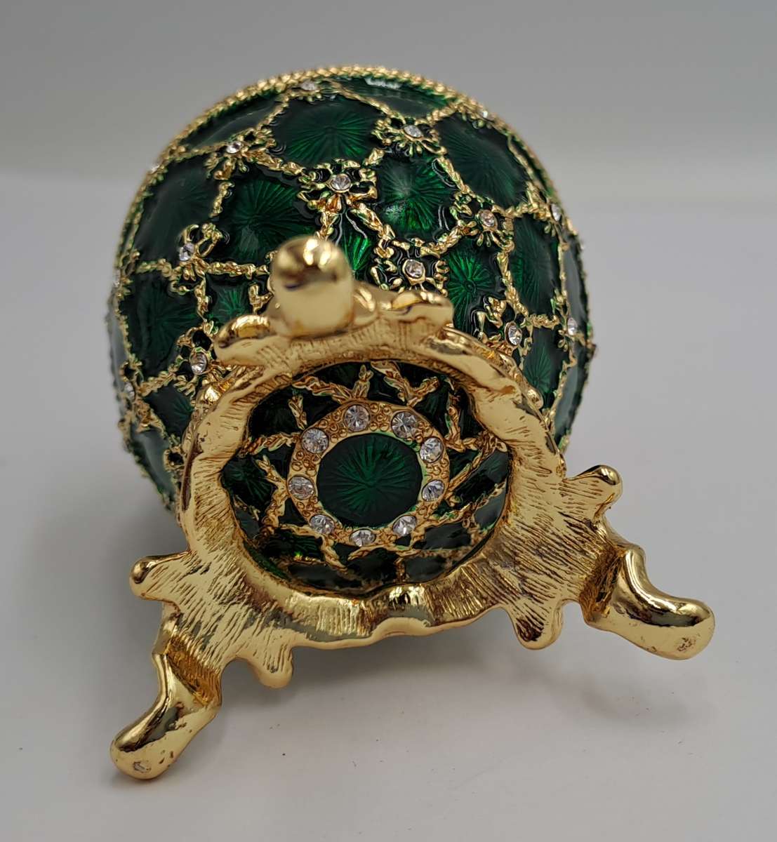 A.K.M Faberge Egg Openwork Green - Russian Easter Egg