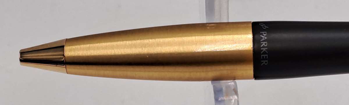 Parker Urban Twist Ballpoint Pen Muted Black and Gold trim in Metal parker Case