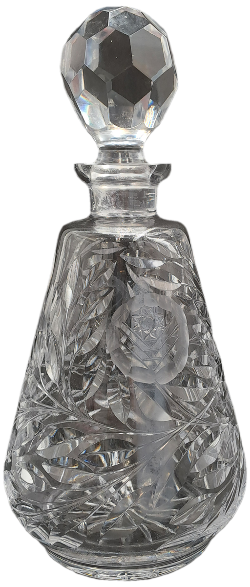Vintage Liqueur Crystal Gut Glass Decanter