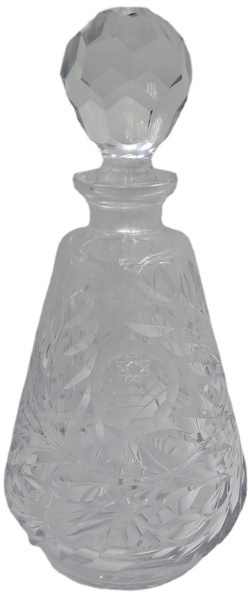 Vintage Liqueur Crystal Gut Glass Decanter