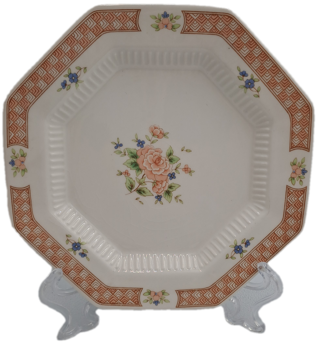 Discontinued 5 NIKKO Cameo Rose Plates -Classic Collection -Made in Japan (2 has tiny Chips )