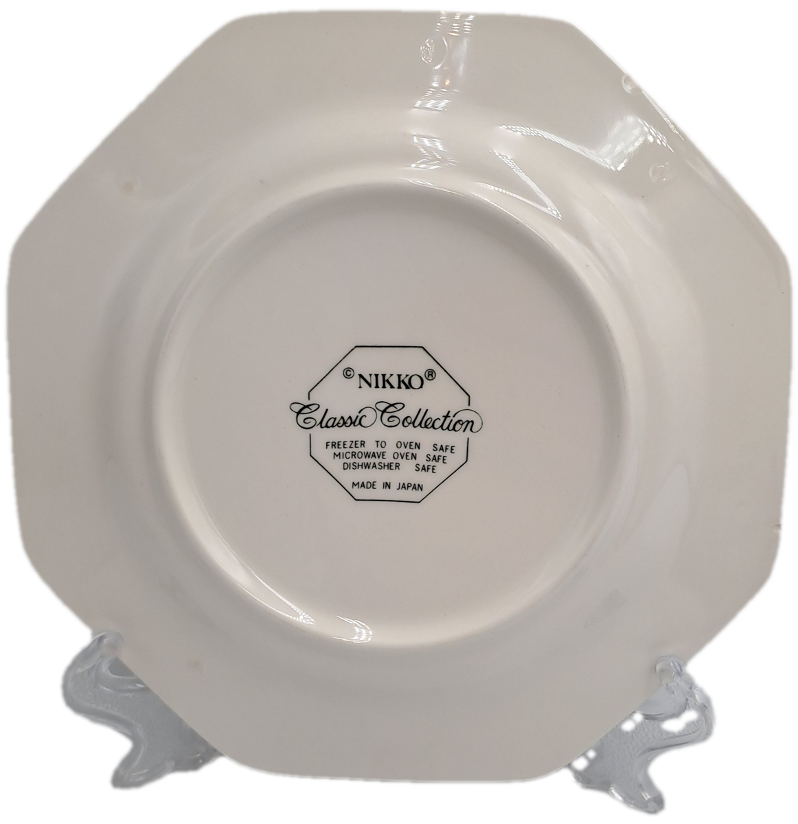 Discontinued 5 NIKKO Cameo Rose Plates -Classic Collection -Made in Japan (2 has tiny Chips )