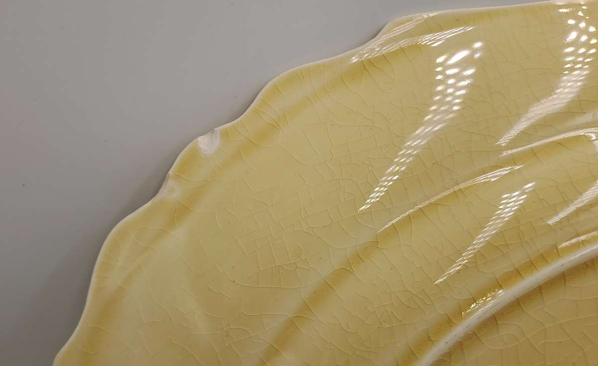 Pair of Vintage 1930's  Myott Son & Co Ltd Cream Serving Platters Pattern 1338 -England