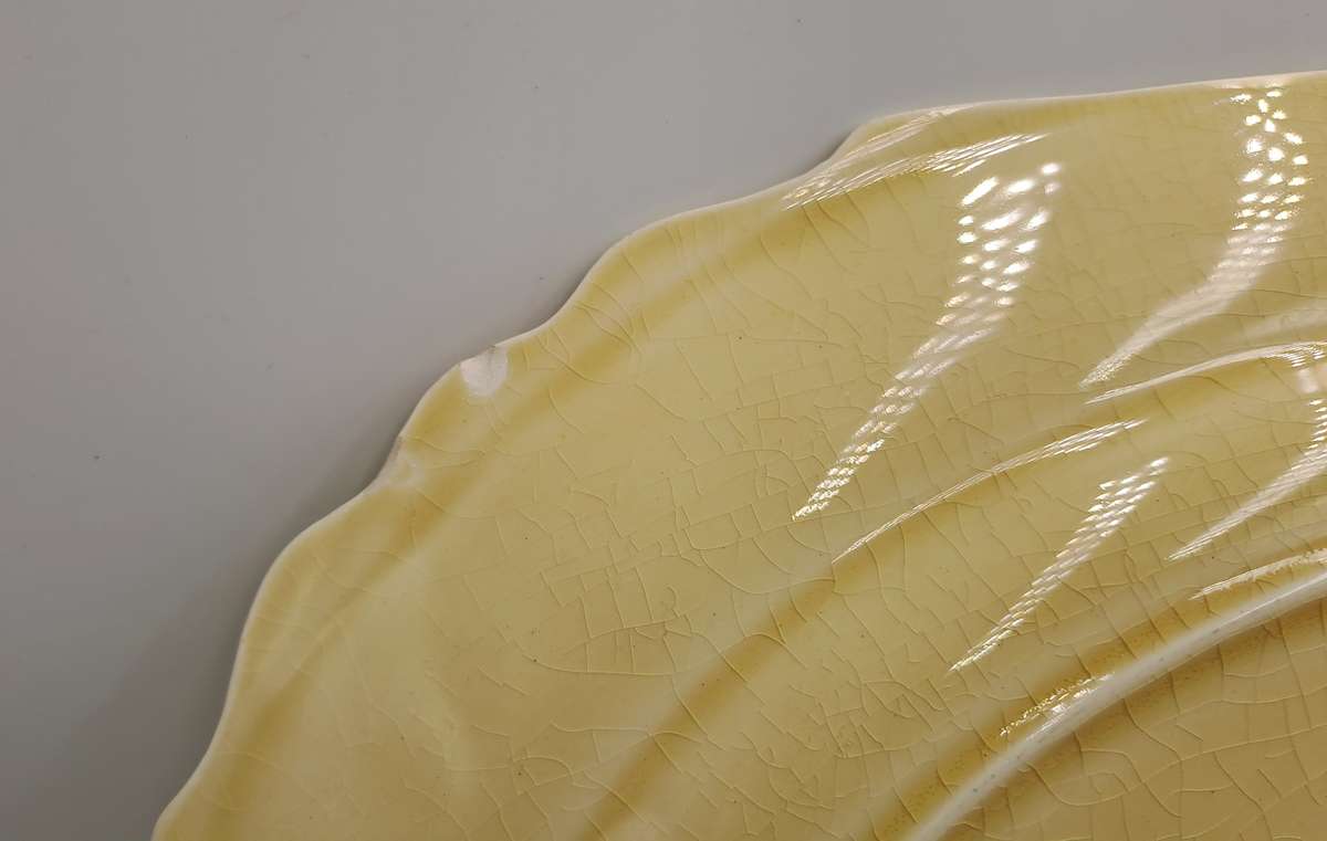 Pair of Vintage 1930's  Myott Son & Co Ltd Cream Serving Platters Pattern 1338 -England