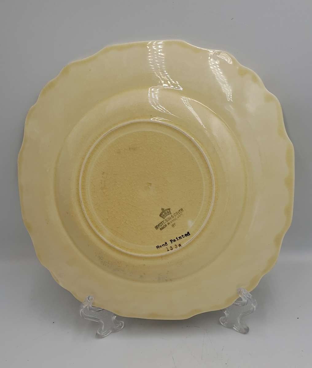 Vintage 1930's Myott Son & Co Ltd Cream Plate 22,3cm - Pattern 1338 -England (3 Available)