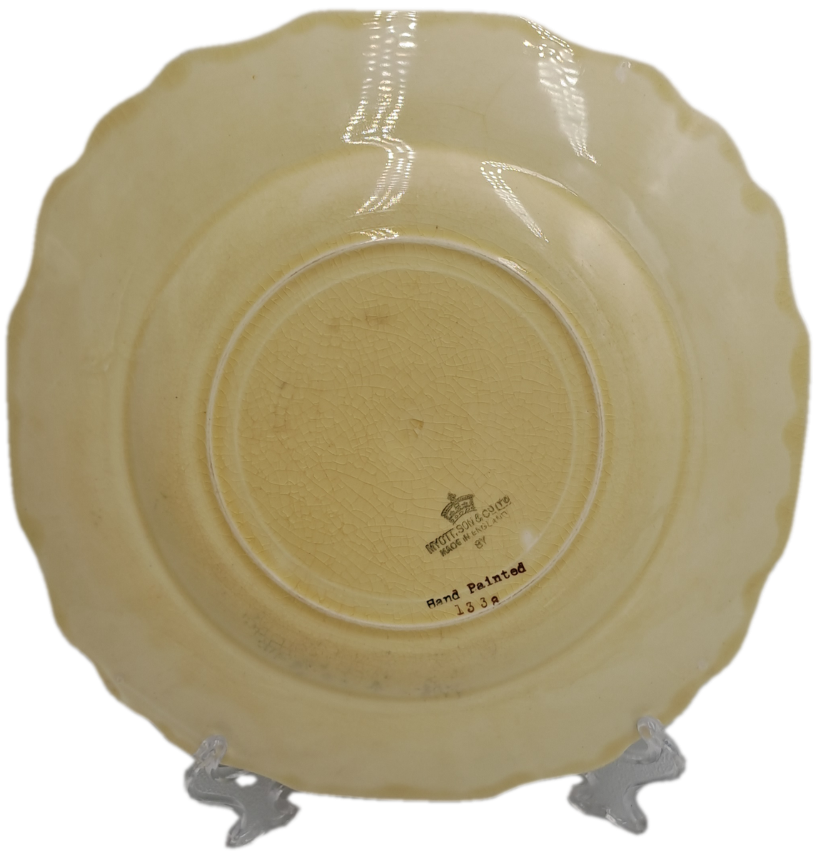 Vintage 1930's Myott Son & Co Ltd Cream Plate 22,3cm - Pattern 1338 -England (3 Available)