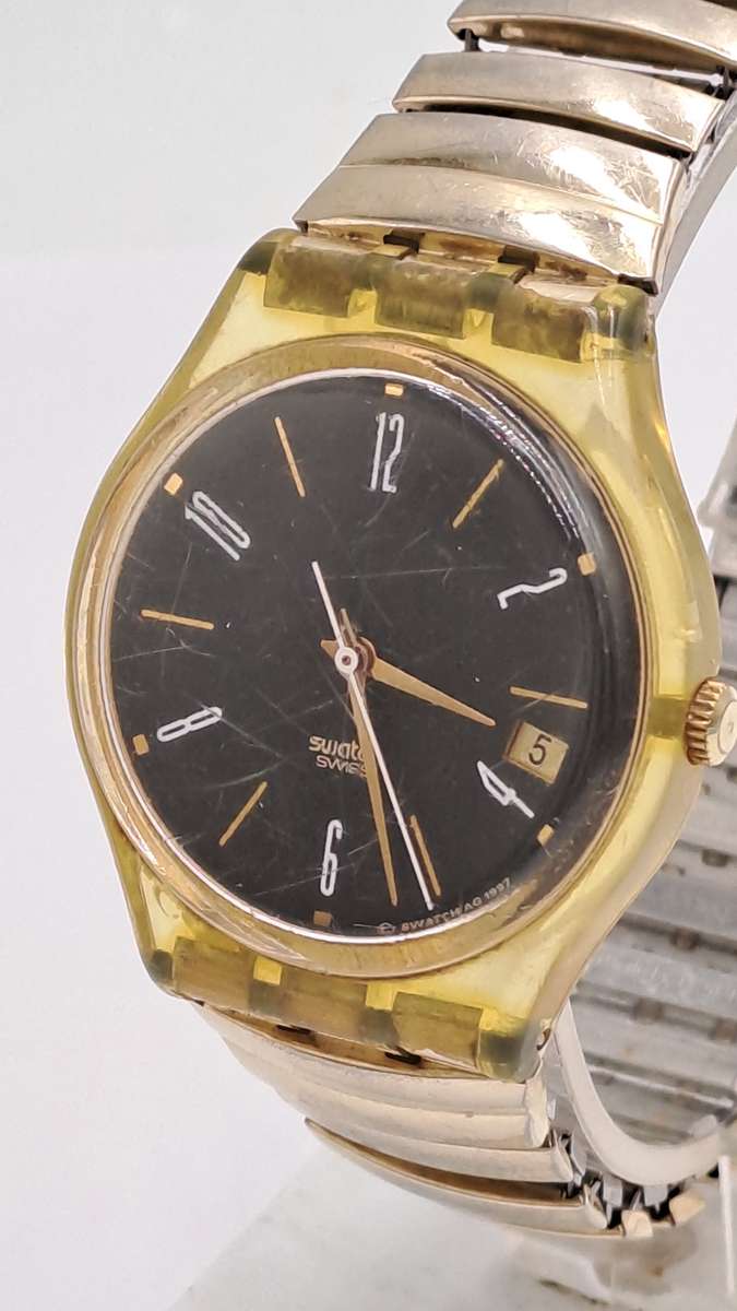 Pre-Owned Swiss Made Swatch Ladies Quartz watch AG1997-Working