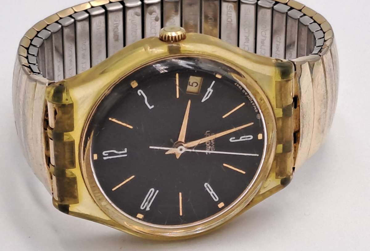 Pre-Owned Swiss Made Swatch Ladies Quartz watch AG1997-Working