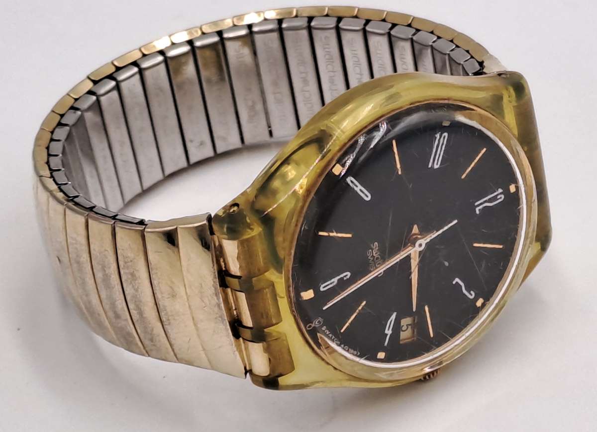 Pre-Owned Swiss Made Swatch Ladies Quartz watch AG1997-Working