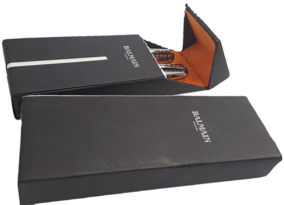 Balmain Paris Pen And Pencil set in Box with Sleeve -Personalized on the cap