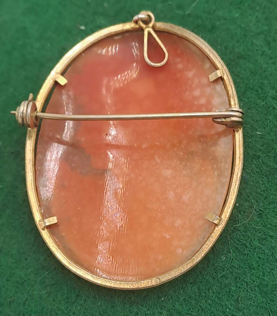 Antique Shell Cameo Brooch 4,3 x 3,5cm