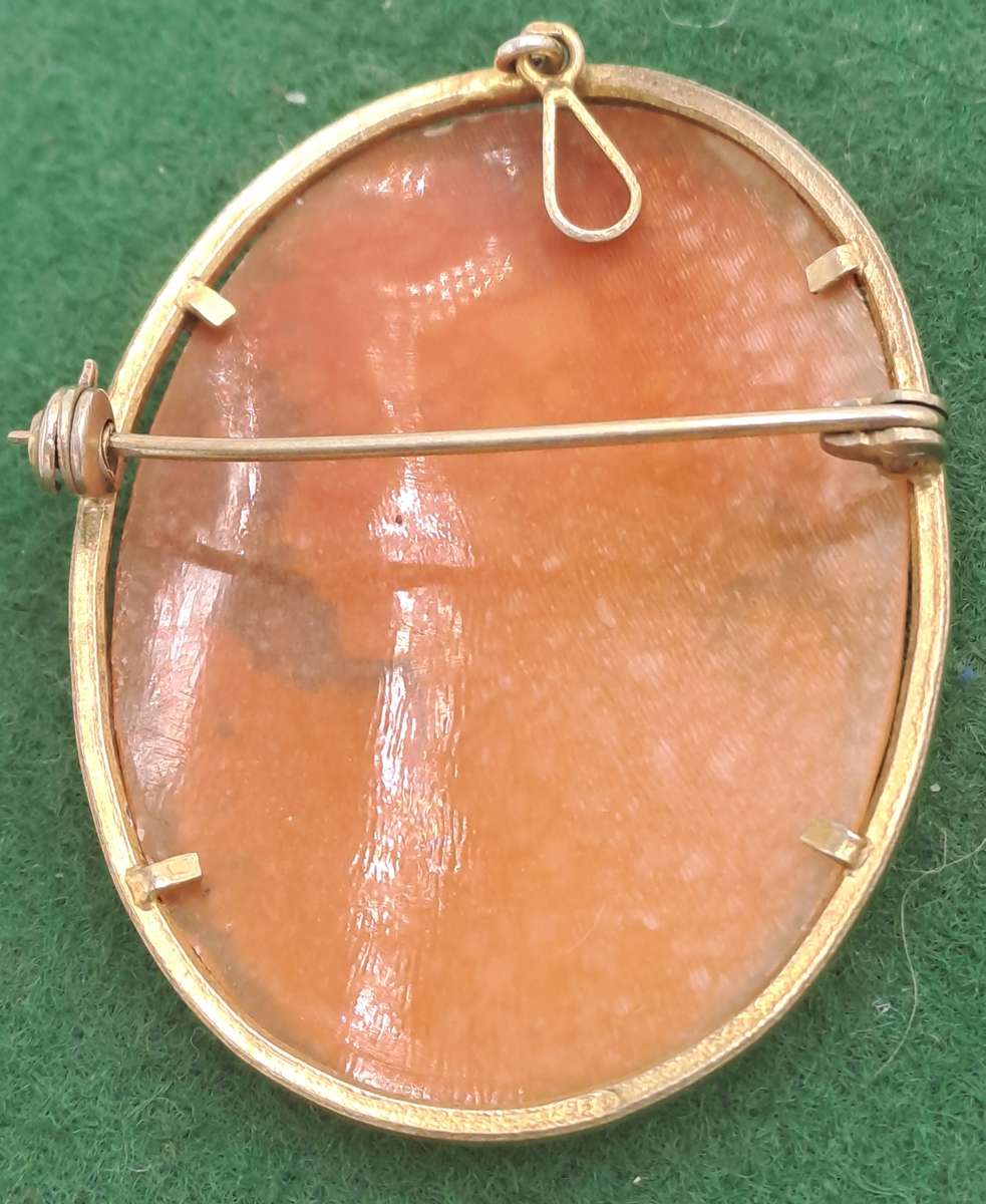 Antique Shell Cameo Brooch 4,3 x 3,5cm