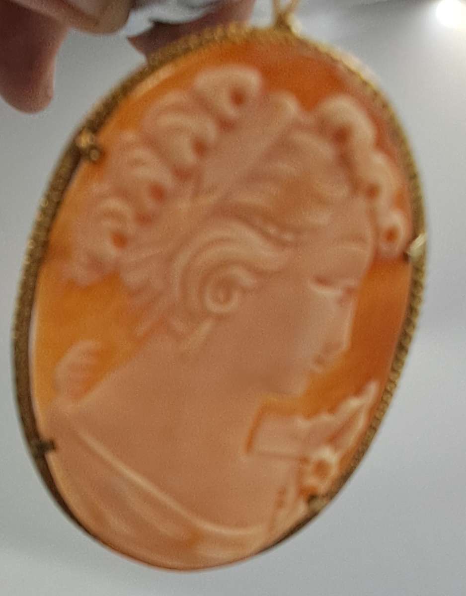 Antique Shell Cameo Brooch 4,3 x 3,5cm