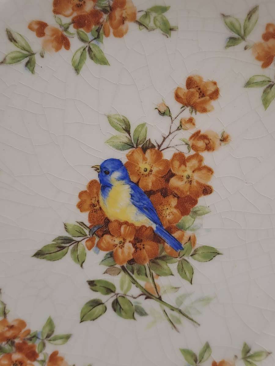 Vintage Side Plate 16,5cm -Very old -Unidentified -Grazing on the Glaze