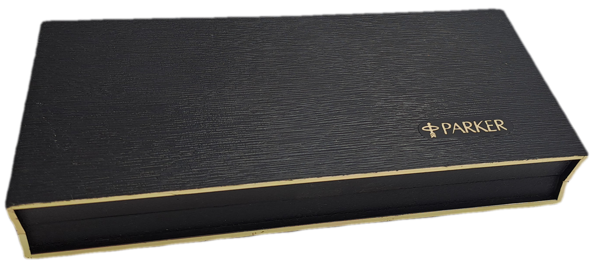 RESERVED FOR BUYER AlbBra5543 -1980's Parker 45 Harlequin 80 Black Shield CT Fountain Pen ONLY