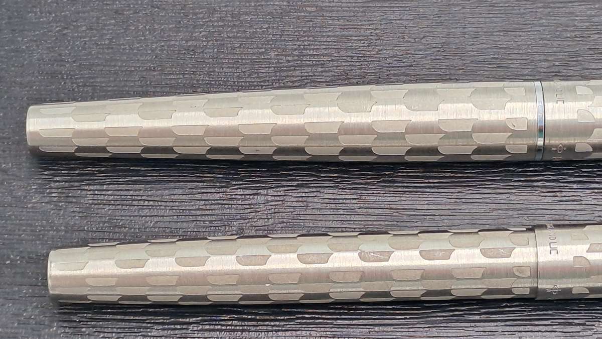 RESERVED FOR BUYER AlbBra5543 -1980's Parker 45 Harlequin 80 Black Shield CT Fountain Pen ONLY