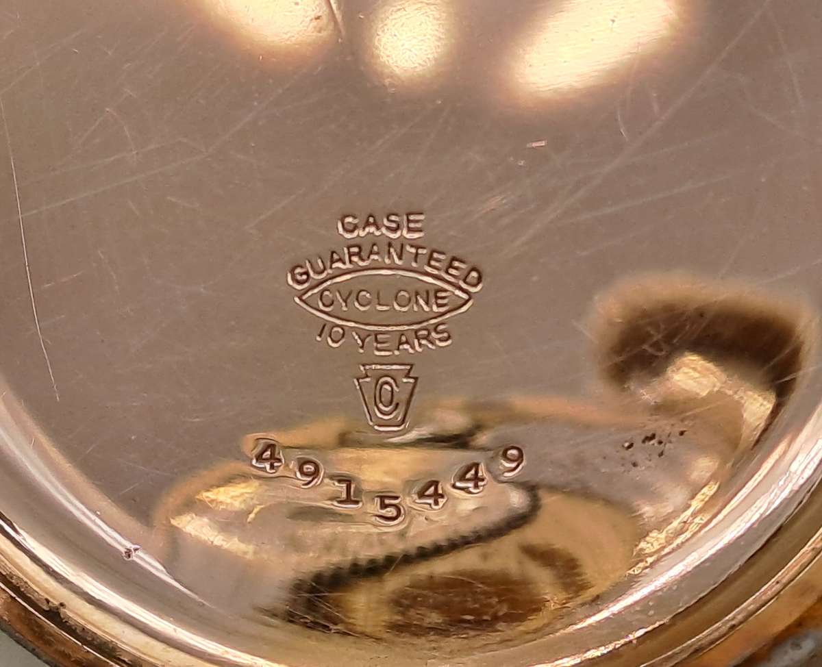 Antique 1920's U.S.A Elgin Pocket Watch in Gold Plated Keytone Case-Working -see condition