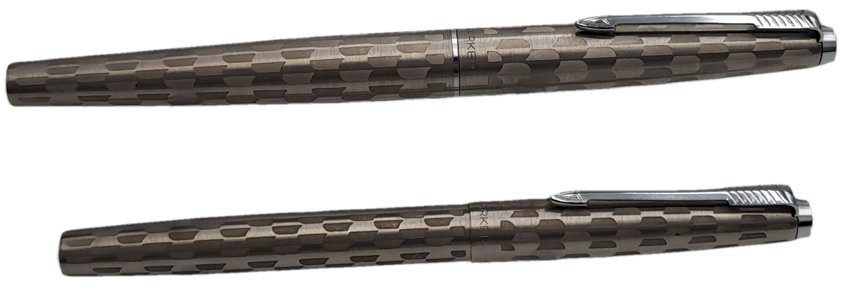 RESERVED FOR BUYER AlbBra5543 -1980's Parker 45 Harlequin 80 Black Shield CT Fountain Pen ONLY