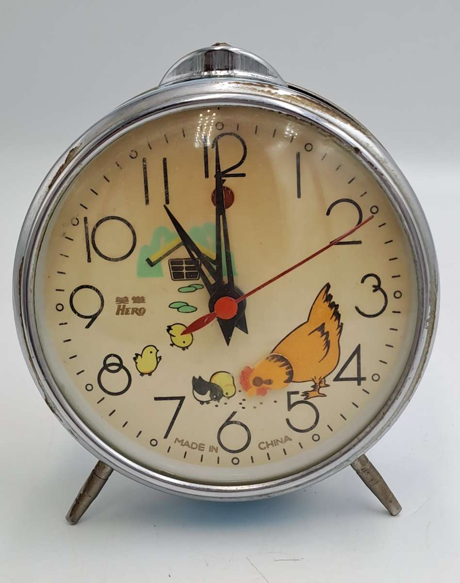 Vintage Chick Mechanical Alarm Clock -NOT working-Made in China