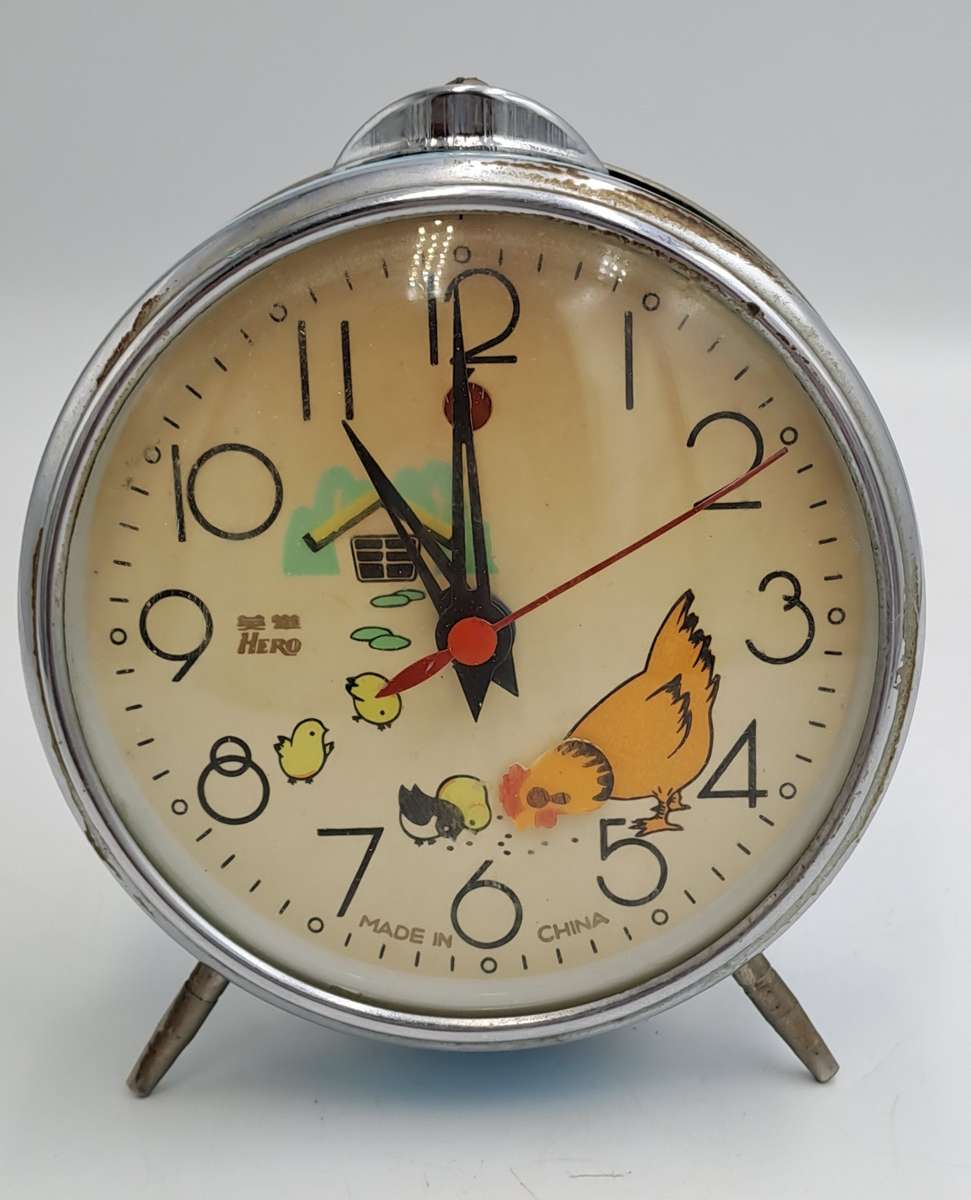 Vintage Chick Mechanical Alarm Clock -NOT working-Made in China