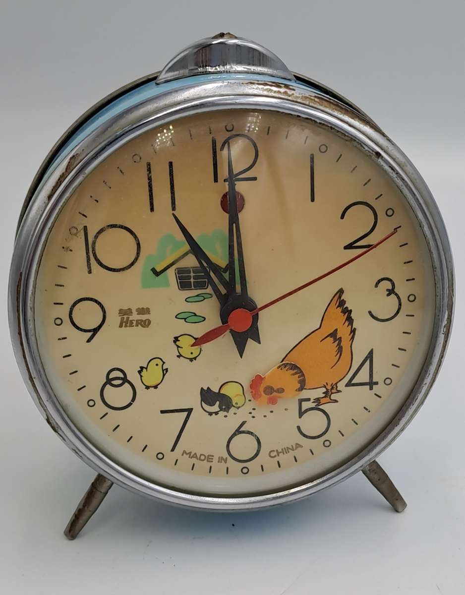 Vintage Chick Mechanical Alarm Clock -NOT working-Made in China