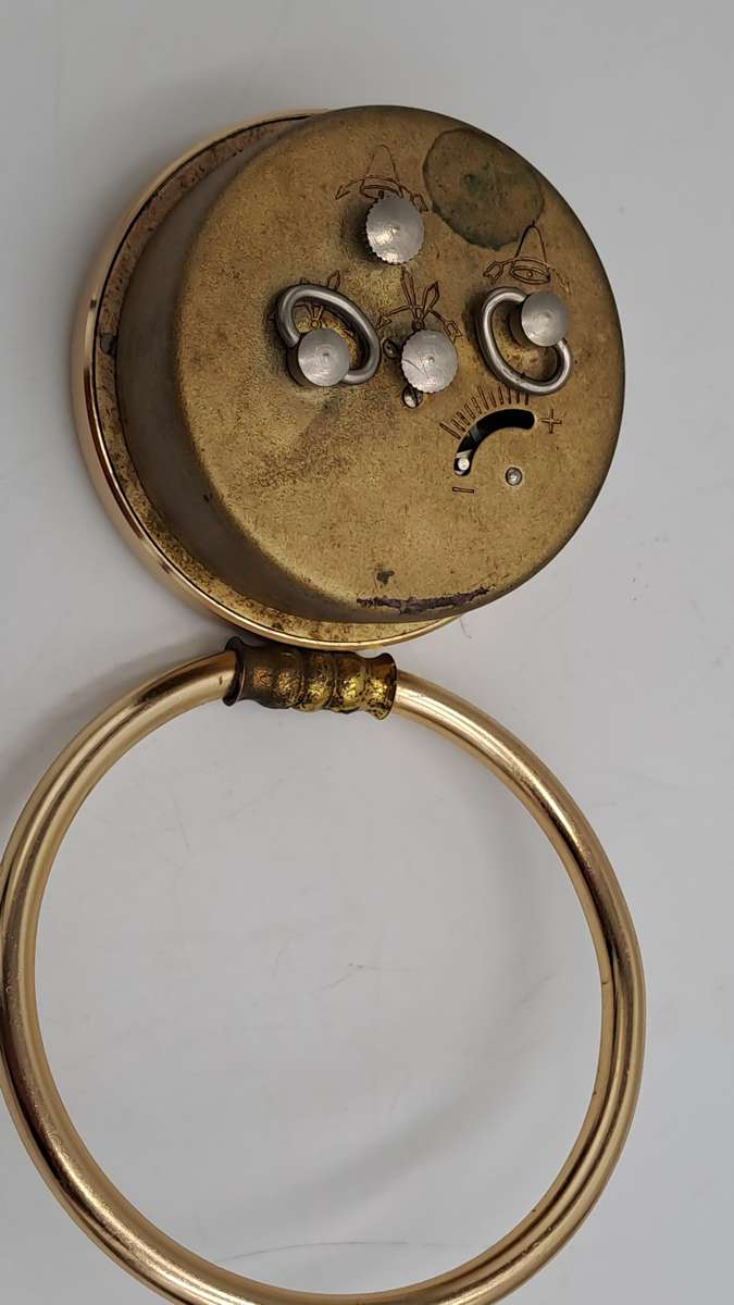 Vintage SLAVA Mechanical Alarm Clock 11 Jewels Made In the USSR Soviet Russian-NOT working