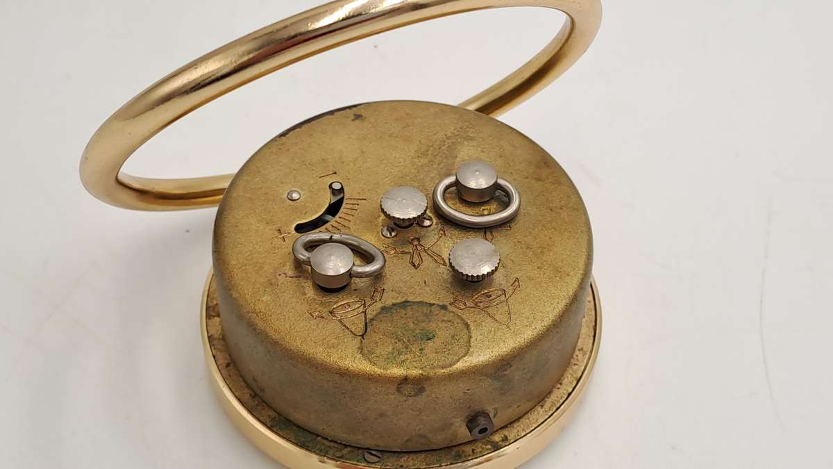 Vintage SLAVA Mechanical Alarm Clock 11 Jewels Made In the USSR Soviet Russian-NOT working