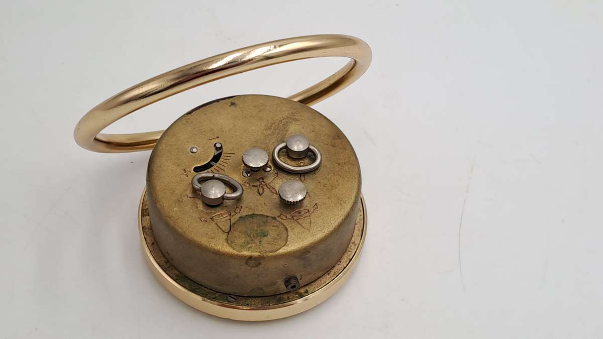 Vintage SLAVA Mechanical Alarm Clock 11 Jewels Made In the USSR Soviet Russian-NOT working