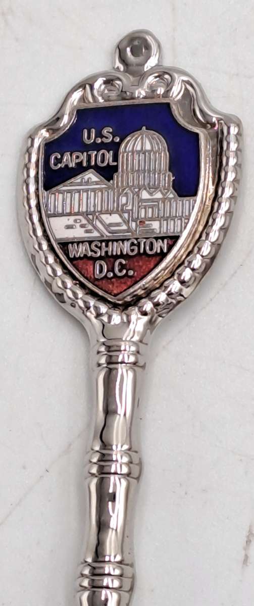 Silver Plated Souvenir Spoon U.S. Capitol Washington D.C