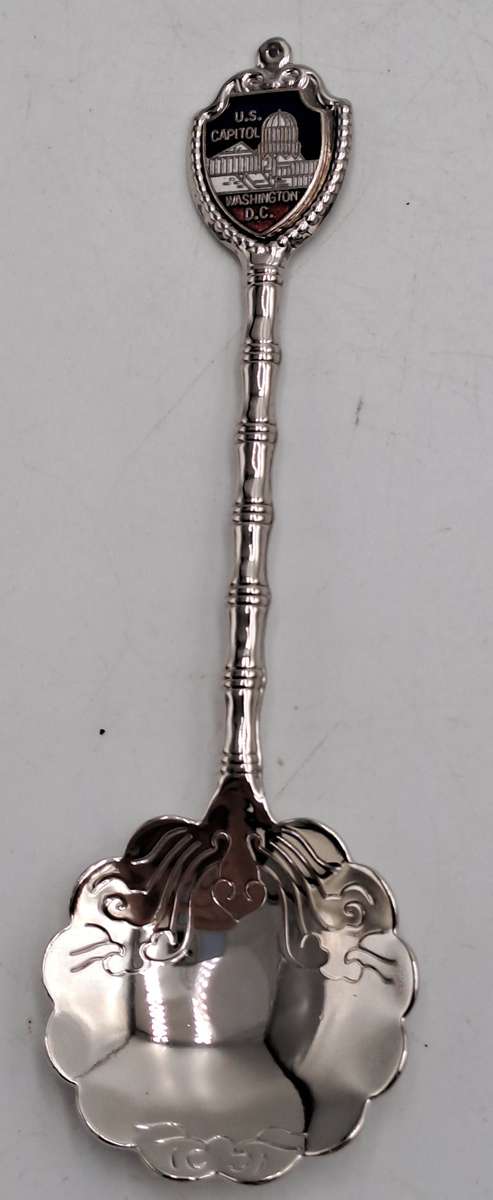 Silver Plated Souvenir Spoon U.S. Capitol Washington D.C