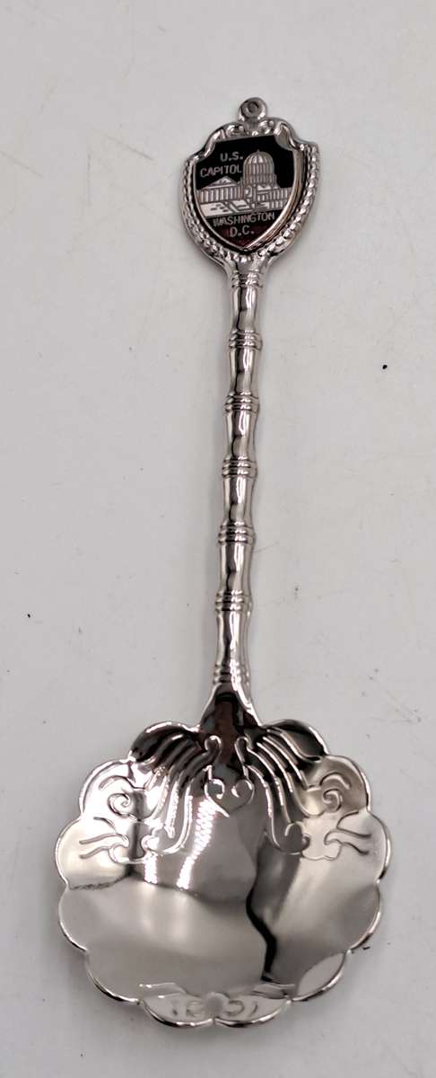 Silver Plated Souvenir Spoon U.S. Capitol Washington D.C
