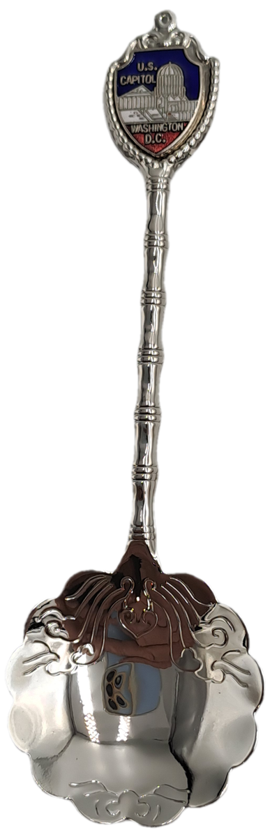 Silver Plated Souvenir Spoon U.S. Capitol Washington D.C