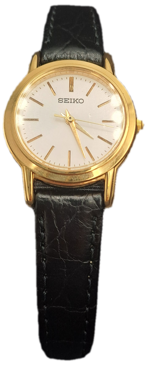 Pre-Owned Vintage 1980's Ladies Seiko Quartz V701-2J80 R1 Watch -Working