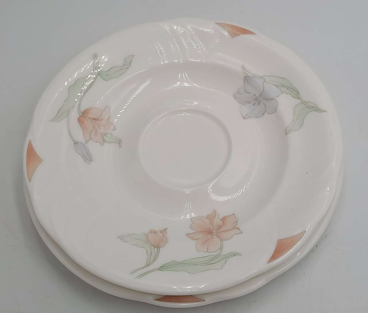 18pc Vintage 1986 Royal Albert Bone China Horizon FANTASIA 6 Tea Trio's (AS NEW IN Original BOX)