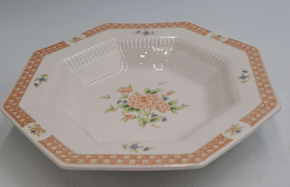 Vintage 1982-1992 Cameo Rose Salad Bowl By Nikko Classic Collection (12 Available)-Made in Japan