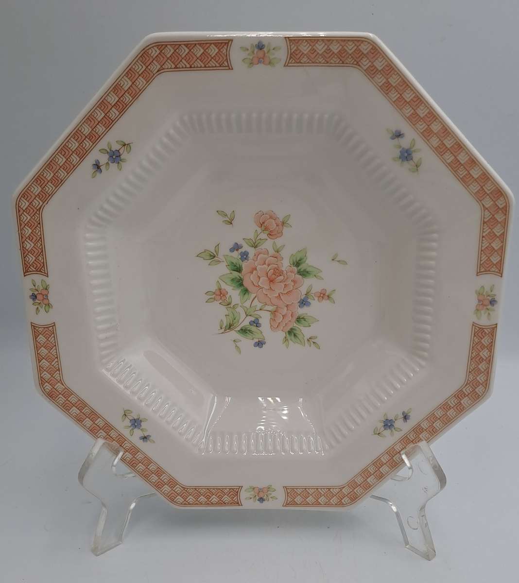 Vintage 1982-1992 Cameo Rose Salad Bowl By Nikko Classic Collection (12 Available)-Made in Japan