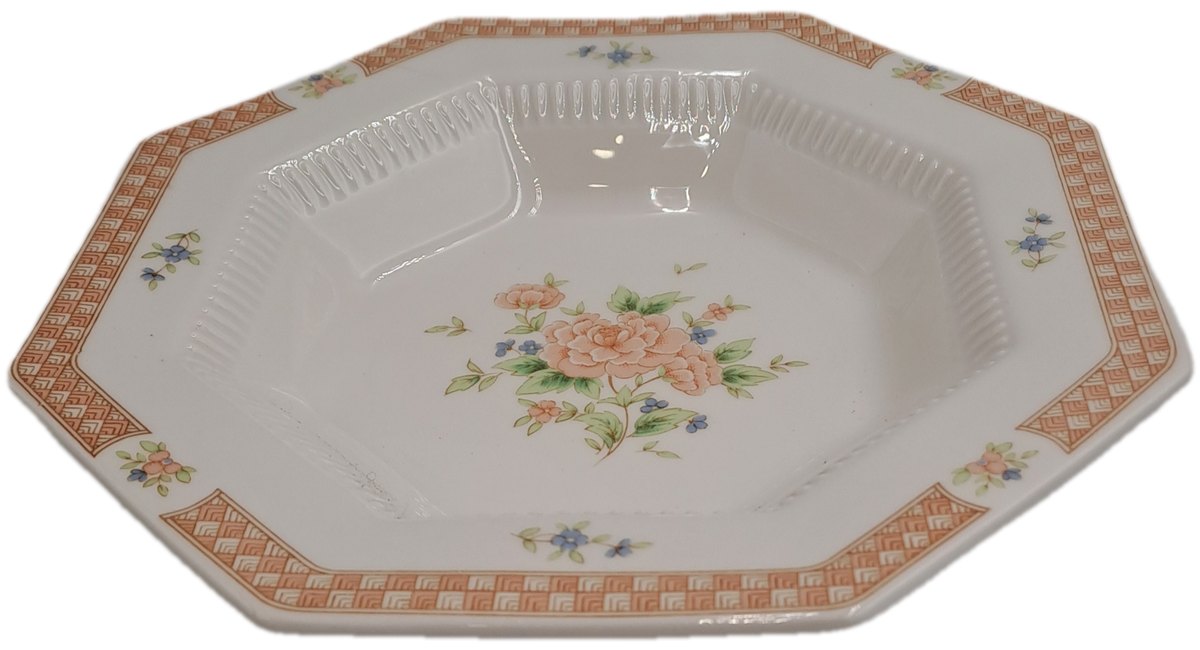 Vintage 1982-1992 Cameo Rose Salad Bowl By Nikko Classic Collection (12 Available)-Made in Japan