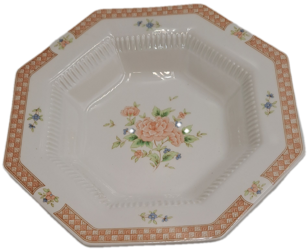 Vintage 1982-1992 Cameo Rose Salad Bowl By Nikko Classic Collection (12 Available)-Made in Japan