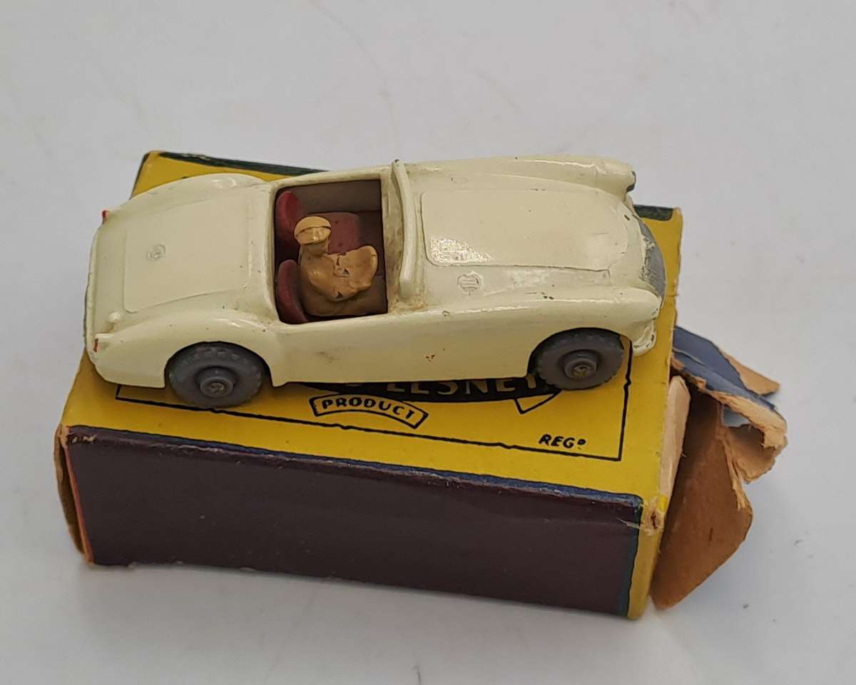 Rare Vintage Matchbox Series Moko Lesney No.19 MG A Sports Car-Die Cast -Boxed