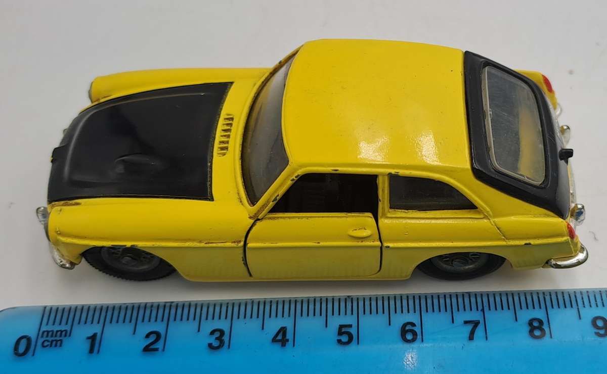 Vintage CorgiToys 345 Die-Cast MG B GT Competition Model-Boxed -Made in Great Britain