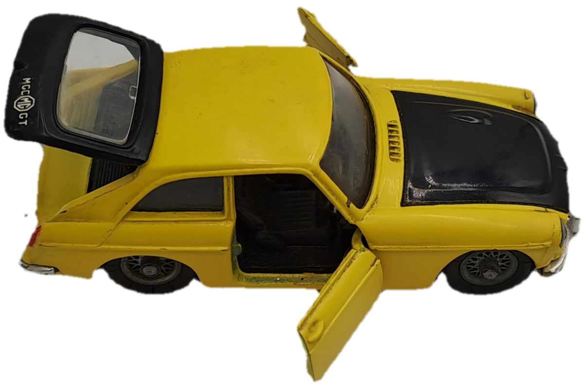 Vintage CorgiToys 345 Die-Cast MG B GT Competition Model-Boxed -Made in Great Britain