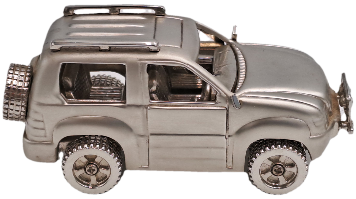 All metal Cosmo 201305 Table clock Jeep Model Quarts Watch-Paperweight