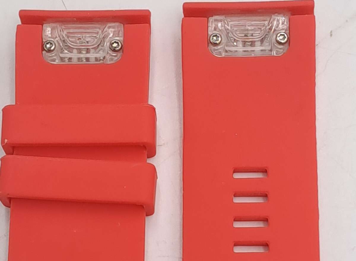 New 26mm Flame Red Silicone Quick fit Band for Garmin Fenix-Tactix-enduro-(see compatibility-)