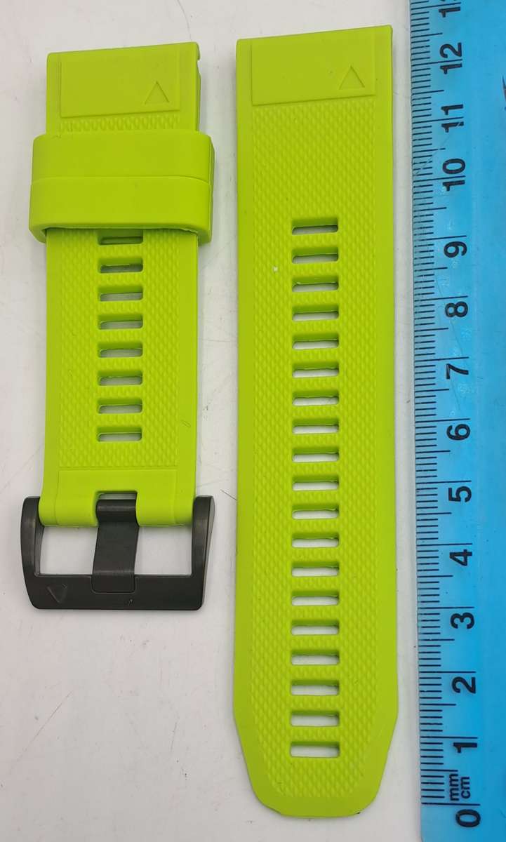 New 26mm Green Silicone Quick fit Band for Garmin Fenix-Tactix-enduro-(see compatibility )