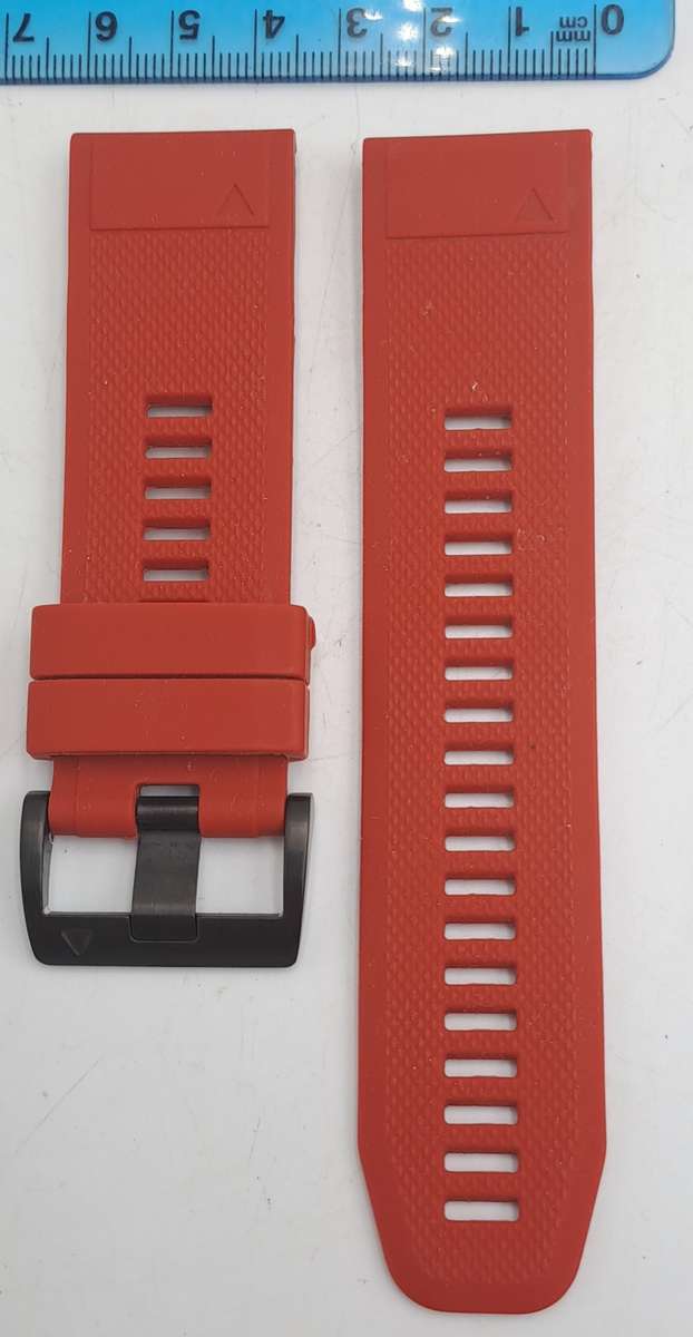New 26mm Red Silicone Quick fit Band for Garmin Fenix-Tactix-enduro-(see compatibility-)
