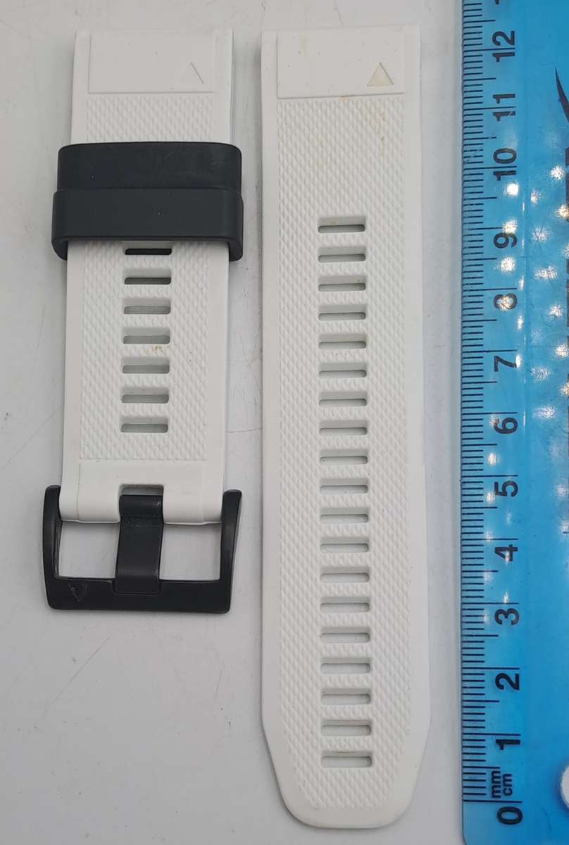 New 26mm White Silicone Quick fit Band for Garmin Fenix-Tactix-enduro-(see compatibility )