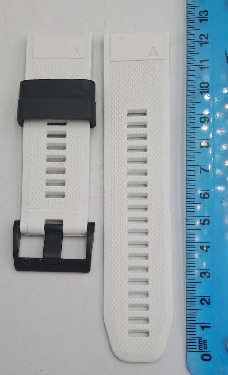 New 26mm White Silicone Quick fit Band for Garmin Fenix-Tactix-enduro-(see compatibility )