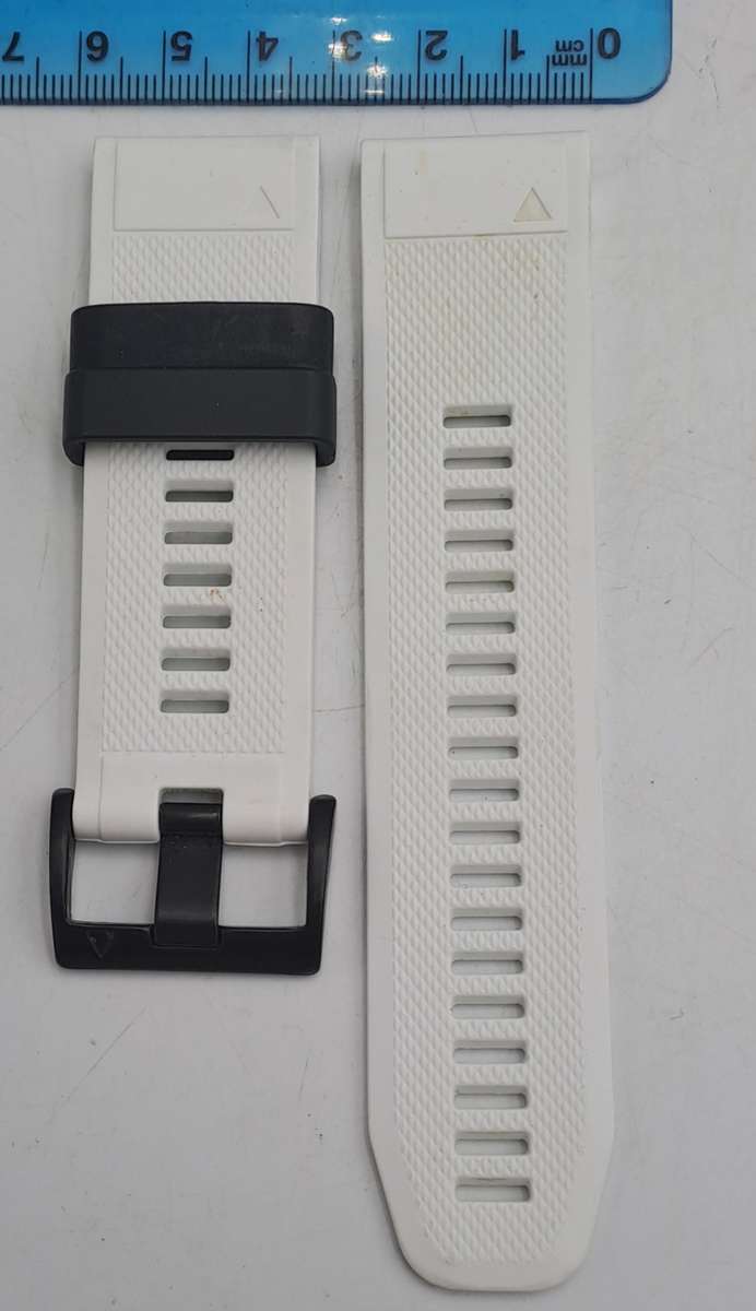 New 26mm White Silicone Quick fit Band for Garmin Fenix-Tactix-enduro-(see compatibility )